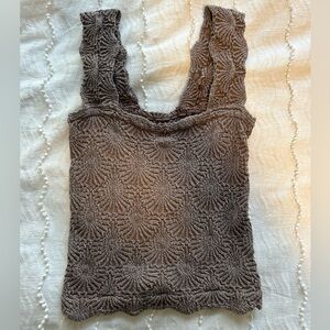 Free People love letter cami tank